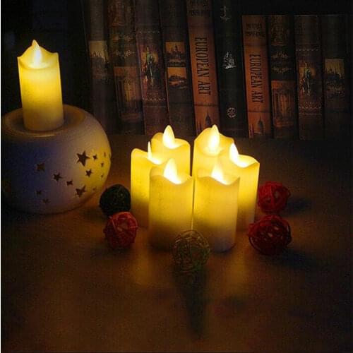 Set of 4/6/12 Rechargeable Remote controlled Waving Flame LED tealight Dancing Candle Light Votive Candles Xmas Wedding Home Bar