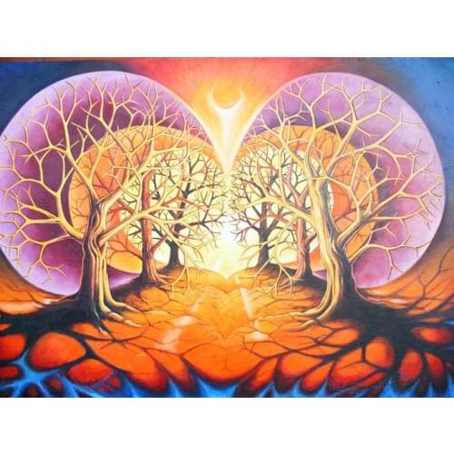 New Embroidery Counted Cross Stitch Kits Needlework Crafts 14 ct DMC Color DIY Arts Handmade Decor Dream tree