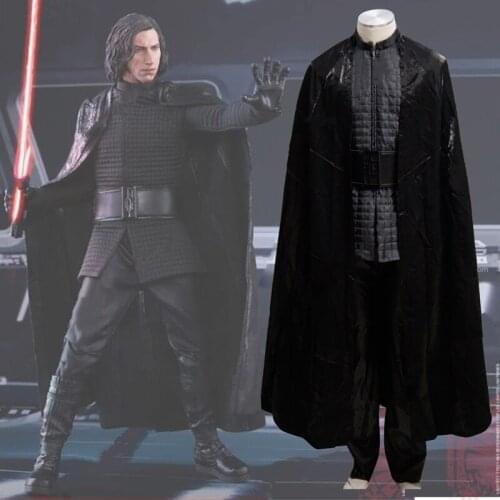New Arrival Mens Outfit Star Wars The Last Jedi Kylo Ren Costume Halloween Cosplay Costume