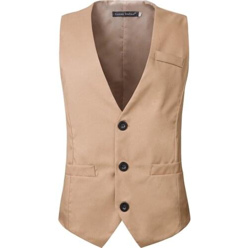 Solid Suit Vest Mens Smart Casual Business Waistcoat Men Formal Social Vests Groomman For Wedding Gentleman Male Coat