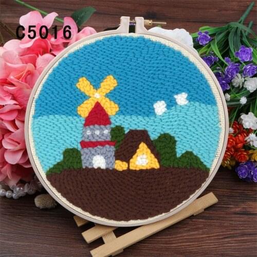 Personalized handmade DIY gift european-style poke embroidery embroidery materials package chop embroidery dun embroidery video