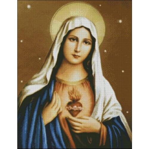 Needlework,Mary For people embroidery,DIY Art 14CT Unprinted Cross stitch kits,Pattern counted Cross-Stitching home decor