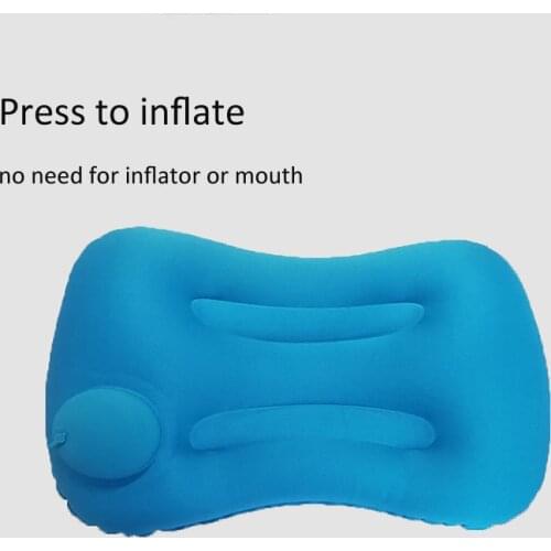 Self Press Inflatable Pillow Air Pillow Camping Ultralight Hiking Sleep Pillow Outdoor Compressible Travel Pillow