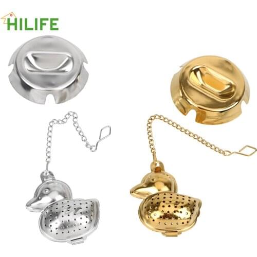 Duck Shape Tea Infuser Home Kitchen Accessories Mesh Filter Strainer Hangable For Loose Tea Leaf Spice Stainless Steel