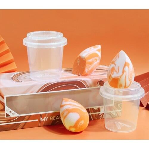 3PCS Makeup Sponge Eggs Dual-Use Makeup Puff for BB Cream Foundation Makeup Tool Sponge with Storage Case