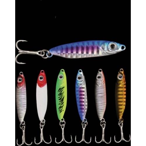 Swolfy 6PCS/Lot New Metal Jigging Fishing Lure 10g/15g/20g/30g 3D Eyes Jig Hard Lure Artificial Bait Fishing Tackle