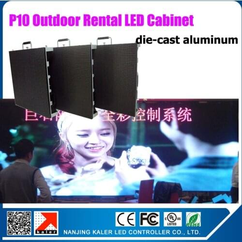 TEEHO 640x640mm p10 outdoor die-cast aluminum waterproof rental led video wall 3030SMD high brightness