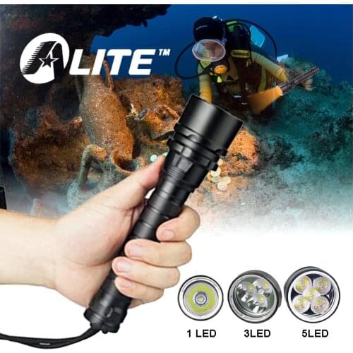 TMWT 2000LM Powerful LED Waterproof Scuba Diving lights IP68 profession Diving-Flashlight ，Underwater Searchlight Torch