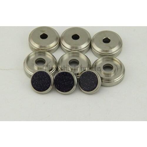 Trumpet Repair Parts 3 Pcs Finger Button+3 Pcs Stem+3pcs Cap