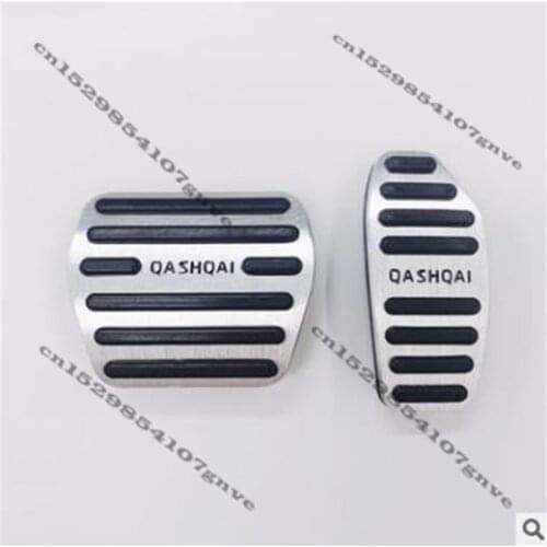 High-quality aluminum alloy Fuel Brake Foot Rest pedals Plate Non slip Accelerator brake pedal Pads cover For Nissan Qashqai
