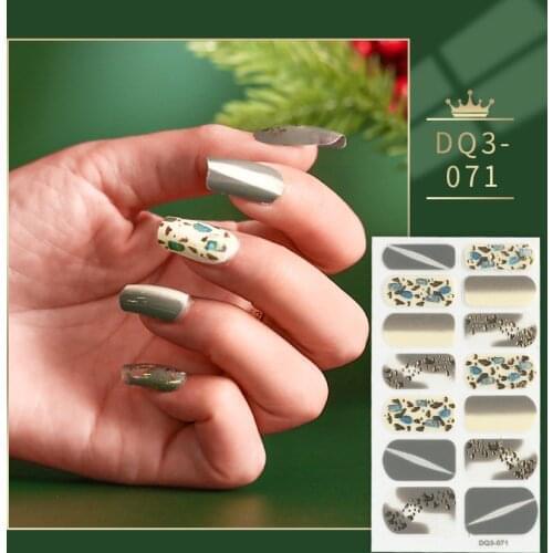 Tawny And Yellow Gradients And Creativity Nail Art Sticker Nail Sticker Set Nail Decoration Nail Tape Designed Manicure Women