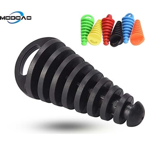 1pcs Motorcycle Exhaust Pipe Plug Muffler Wash Plug Pipe Protector Motocross Tailpipe Rubber Air Bleeder Plug Exhaust Silencer