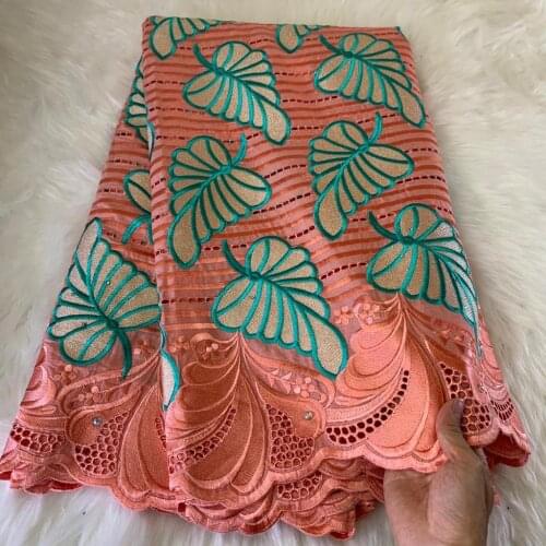 100%Cotton Dry Lace Swiss Voile Lace In Switzerland 2021 High Quality Soft Dubai Fabric Tissu African Brocade Fabric 5yards