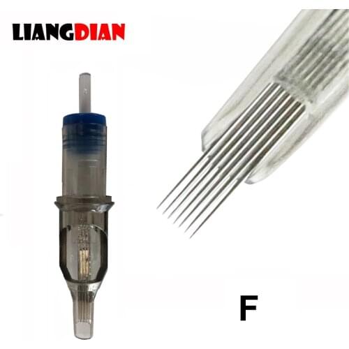 20pcs Disposable Sterilized Flat Liner Tatu Tattoo Cartridge Needles For Permanent Lip Eyebrow Makeup Tattoo Rotary Pen Supplies