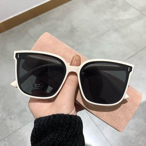 2021 Classic Vintage Square Sunglasses Women Oversized Sunglasses Women Retro Black Luxury Sun Glasses UV400 Fishing Sunglass
