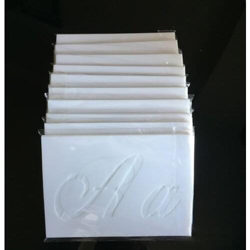 36pcs/set Letter Alphabet Stencil Wall Painting Wood DIY Drawing Template Craft