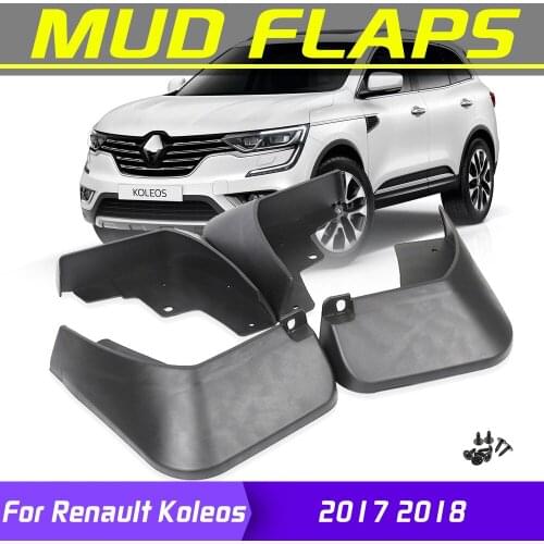 4Pcs For Renault Koleos 2017 2018 Accessories Styling Car Mudflaps Front Rear Mud Flaps Mudguards Splash Guards Fender Flares