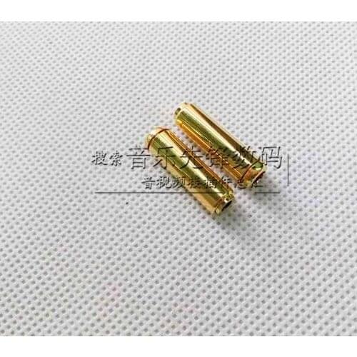 4pcs New pure copper plated gold / bright gold 3.5 four / three-dimensional assembly female / female
