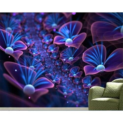 Beibehang Custom Abstract Wallpaper Full Web Exclusive Three Dimensional Dream God Milan Plant Art Background wallpaper 3d