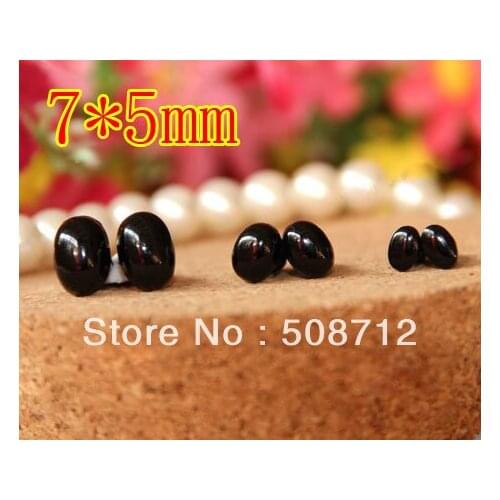 Free shipping!!!!200pairs Oval Plastic Safety Noses, Buttons 7*5mm