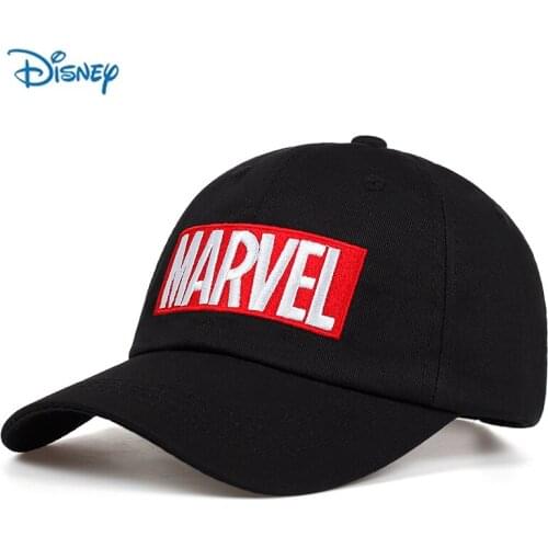 Disney Marvel baseball cap Marvel letter Embroidered golf Caps Adjustable outdoor sports sun Hat Men Women Hip Hop snapback Hats
