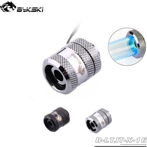 BYKSKI 2pcs/lots OD16mm +ID12mm Hard Tube Fitting/RBW Light Hand Compression Fitting/RGB A-RGB / Only Compatible Acrylic Tube