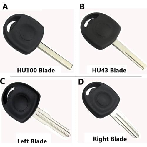 OkeyTech Transponder Key Shell Case Fob HU100/HU43/YM28/HU46 Uncut Blade for Vauxhall Opel Key Blank Replacement Auto Key Cover