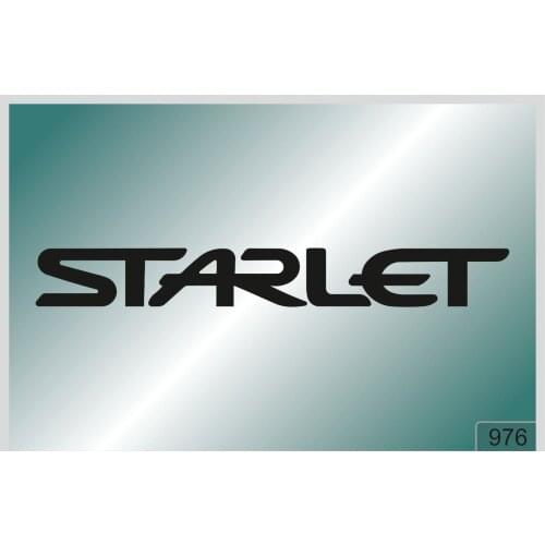 For Starlet -2 pcs. stickers HIGH QUALITY DECALS different colors 976