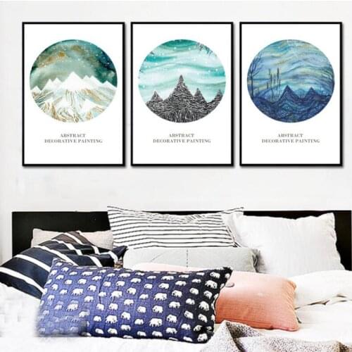 Sea Scenery Picture Home Decor Nordic Minimalist Posters and Prints Wall Art Nature Mountain Landscape Canvas Painting