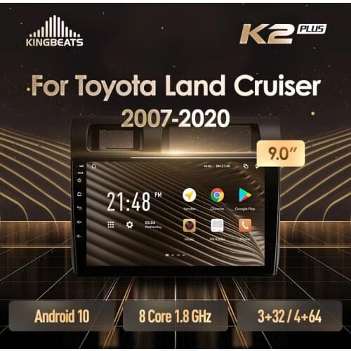 KingBeats Android 10 Octa-Core head unit HU 4G in Dash Car Radio Multimedia Video Player Navigation GPS For Toyota Land Cruiser LC 70 Series 2007 - 2020 no dvd 2 din Double Din Android Car Stereo 2din