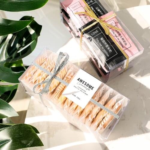 10Pcs Square/Rectangle Transparent Cake Packaging Box Plastic Cookie Candy Biscuits Baking Packaging Boxes Bake Case Dessert Box