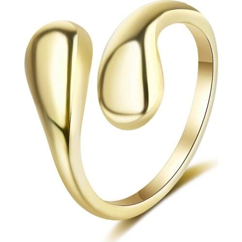 Minimalism Smooth Tiny Finger Rings Simple Opening Ring Band Wedding Rings For Bridal Elegant Charming Ring Accessories Gifts