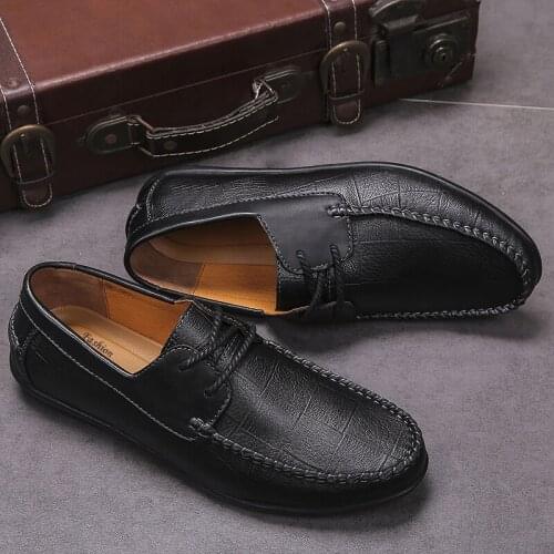 Loafers Mens male sapatos causal flat wear fashion black mens sport mens man masculino summer leisure leather casual for hombre