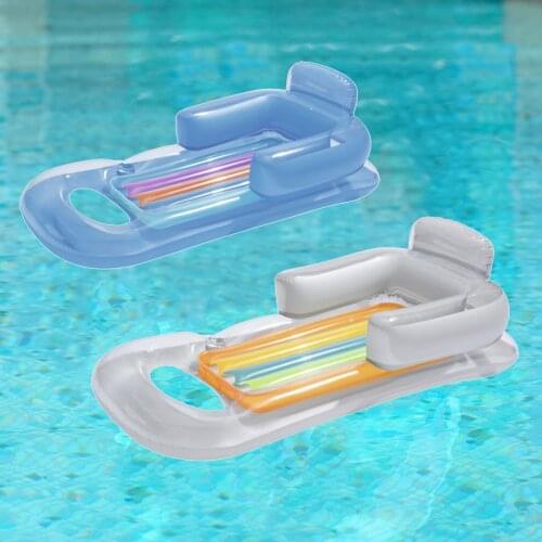 Inflatable Swimming Pool Lounger Floating Air Bed Recliner Water Hammock Air Mattress Water Mattress Sofa Water Sports Toys