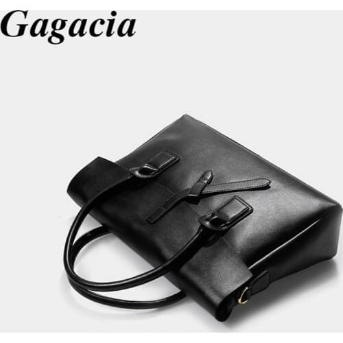 GAGACIA Business Womens Briefcase Bag Woman Genuine Leather Laptop Handbag Work Office Ladies Crossbody Bags For Women Handbags