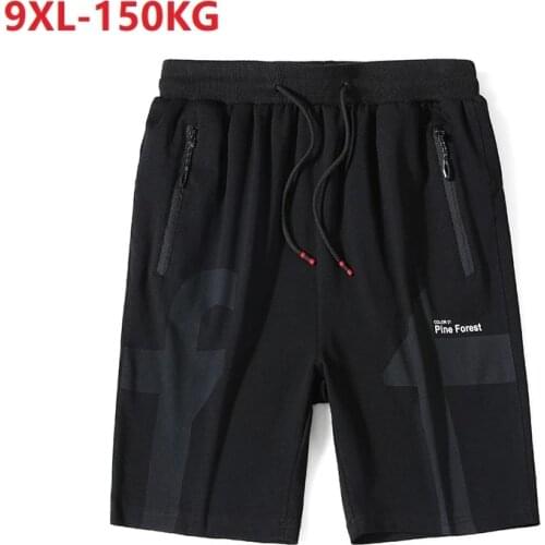 Summer autumn men quick dyr shorts Breathable plus size 7XL 8XL 9XL sports shorts geometry letter oversize elasticity shorts 54
