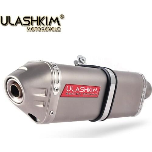 Universal Scooter Motorcycle Titanium Escape Muffler Exhaust Slip On GSF1200 GSX-R1000 GSX1400 GS1200SS SV1000 CB1000R CB1100