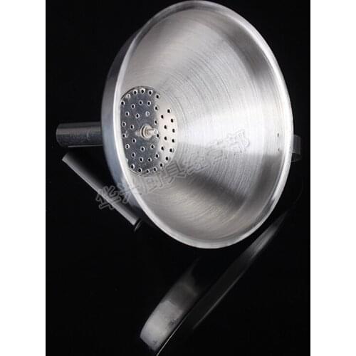 Thick stainless steel funnel small funnel proboscis funnel with filter drain liquor leakage kitchen 150mm funnel