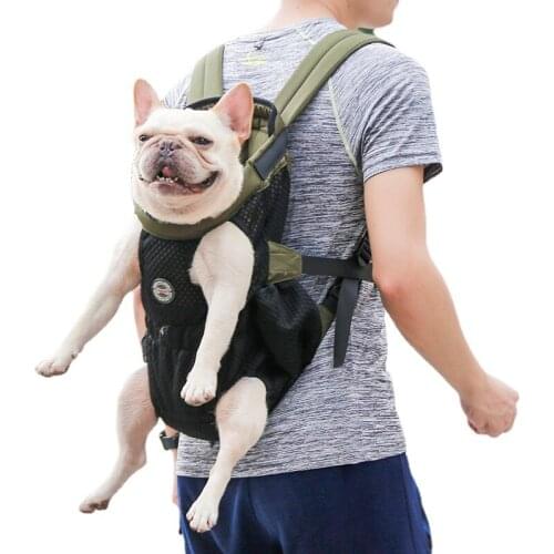 Breathable Dog Chest Bag Fashionable Light Cat Backpack for Cats and Dogs Soft Portable Foldable Bag Adjustable Shoulder Strap