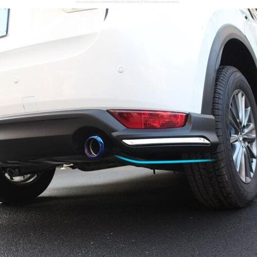 For 2PCS Rear Lip Spoiler Mazda CX-5 CX-8 Rear Bumper Decoration Accessories ABS Material CAR Separator Refit Body Kit 2017-2021