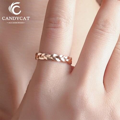 Exquisite Trendy Rings For Women Vintage Simple Gold Silver Color Rings Wedding Rings Engagement Rings Party Beach Jewelry