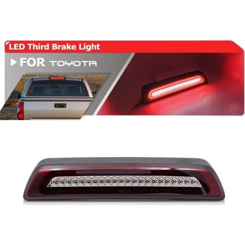 1x Led Red High-Mount Third 3rd Brake Stop Light White Roof Cargo For Toyota Tundra 2007-2021 815710C050