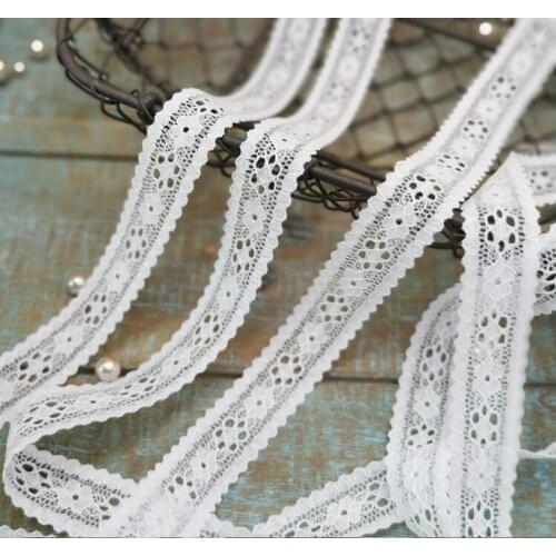 10 Meters/lot 2021 New Beautiful White Black Lace Trim DIY Material 2cm Trim Embroidery Lace Fabric DIY Gift Packing