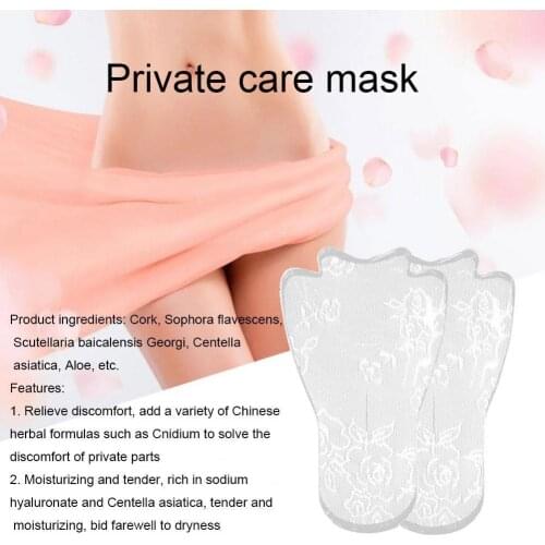 10pcs Female Private Parts Food Whitening T Masks Bactericidal Vagina / Health Vagina Hydrogel Masque For Girl
