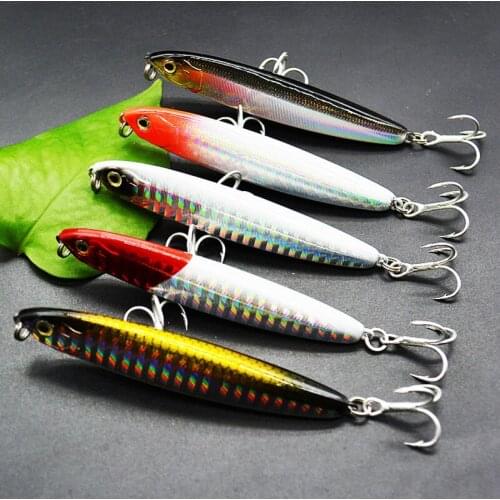 12g 21g Artificial Sinking Pencil Freshwater Metal Fishing Bait Anti-Corrosion Bionic High Quality Fishing Lure Hard Bait