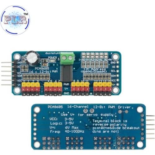 16 Channel 12-bit PWM/Servo Driver-I2C interface PCA9685 module Raspberry pi shield module PLR servo shield
