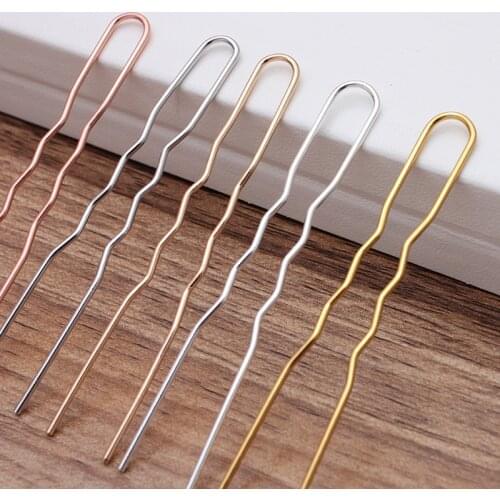 20pcs/lot Vintage Bridal Hair Clips Rose Gold/Silver Color Hair Pins Haircllip for Hair Jewelry DIY Making Findings