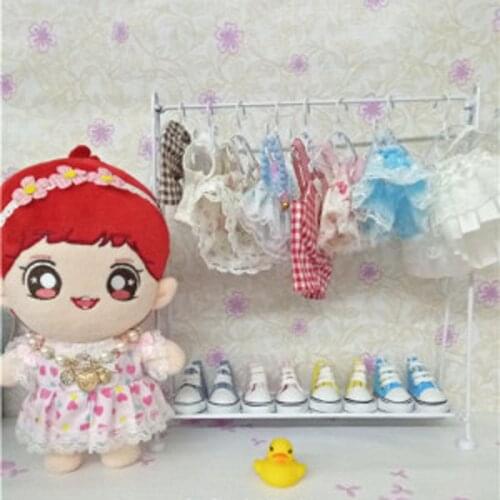20cm plush stuffer doll clothes hangers iron art 1/3 bjd doll hangers
