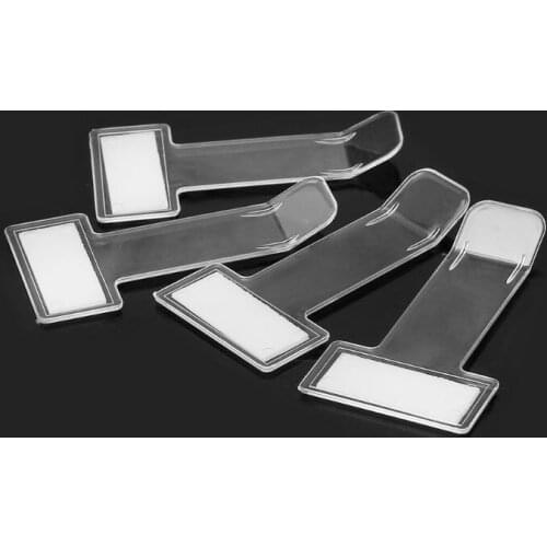 4pcs Car Vehicle Parking Ticket Holder Permit Clip Sticker Windscreen Fastener Stickers