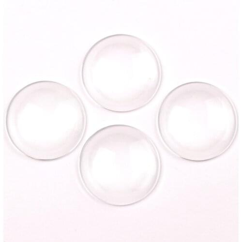 5pcs 35mm Round Domed Magnifying Clear Glass Cabochon Scrapbooking Embellishments DIY Accessories